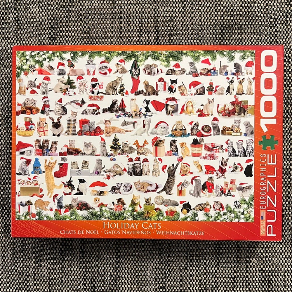 Eurographics Holiday Cats 1000 Piece Jigsaw Puzzle